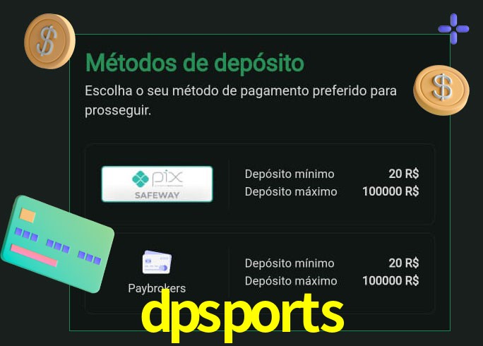 O cassino dpsports oferece uma grande variedade de métodos de pagamento
